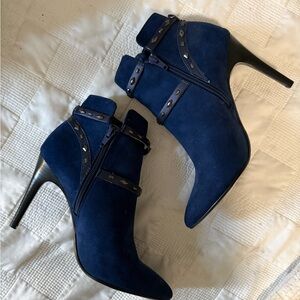 Carlos Santana Navy Heeled Boots